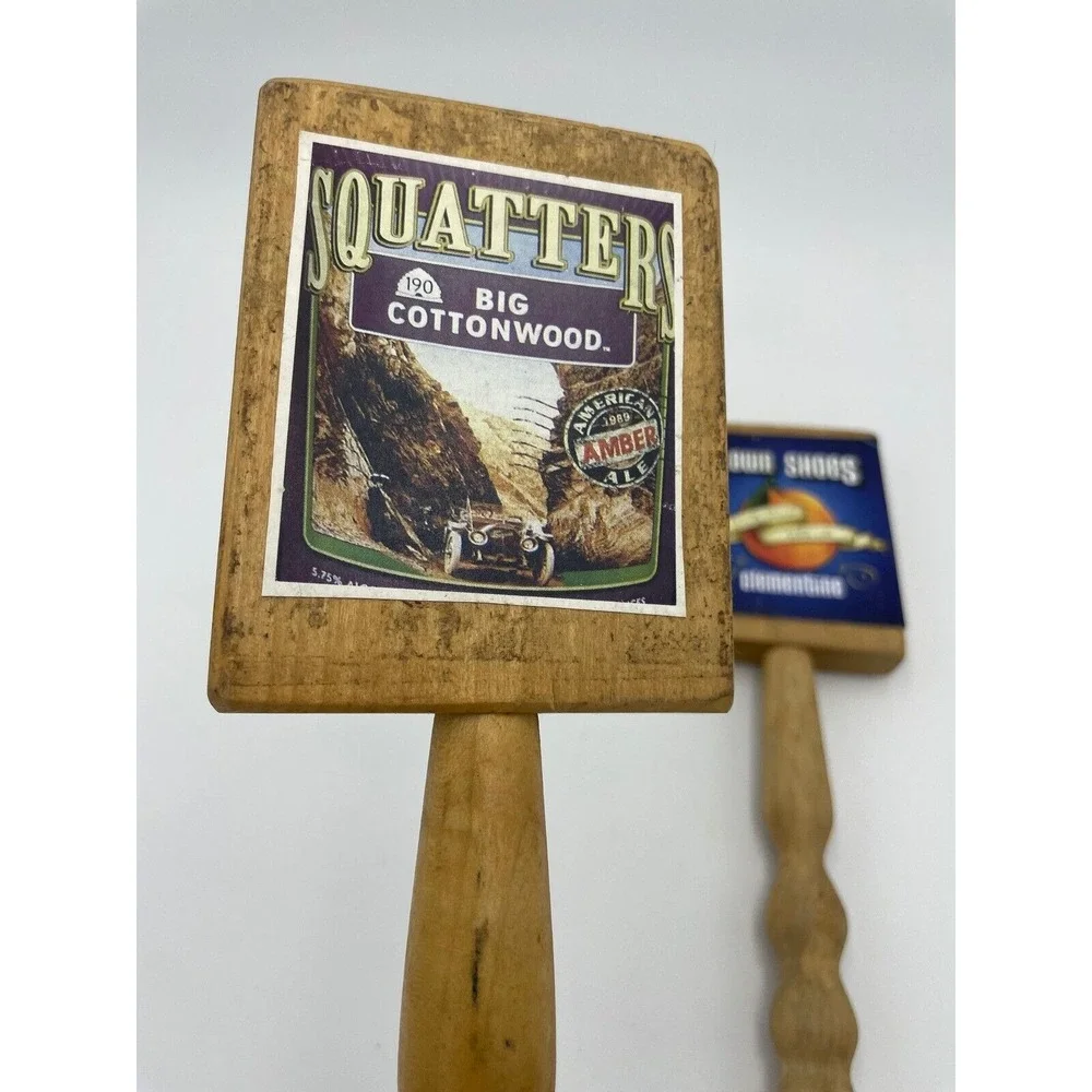 Squatters Clown Shoes Beer Tap‎ Handles Wood Bar Decor Craft Brewery